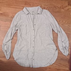 Long sleeve button up top
